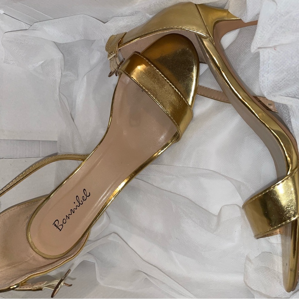 Gold heels